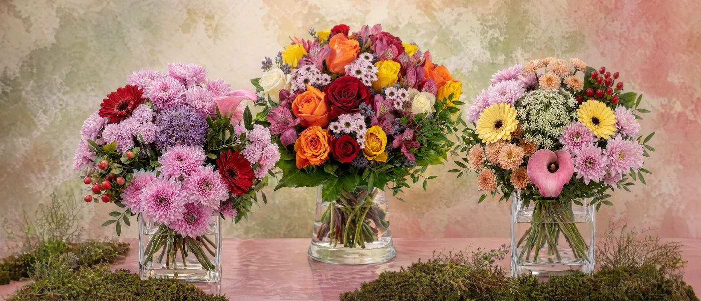 Frische Blumen liebevoll verschickt
